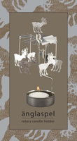 Rotary candle holder - Rendeer silver