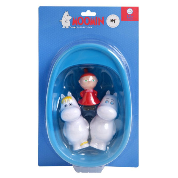 Moomin - Bathtub Set 3 Figures with Bath tub