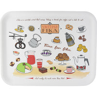 Fika - Wooden Tray, Swedish Coffee