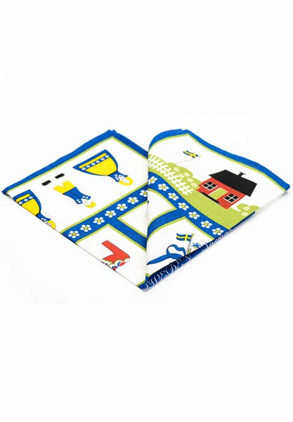 Tea towel - Swedish symbols