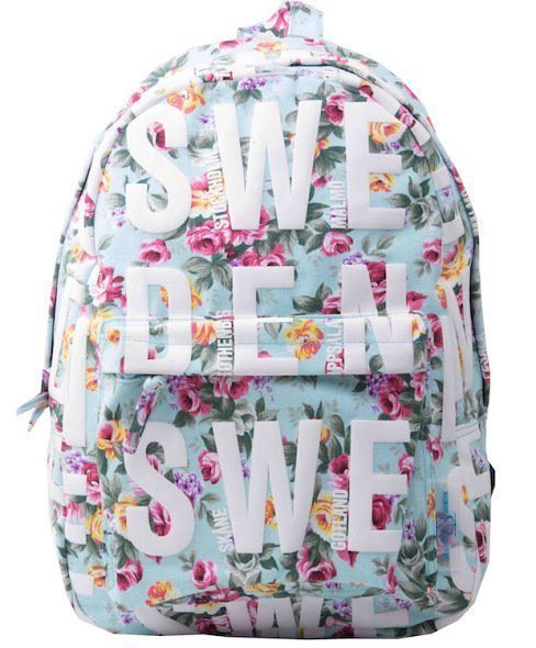 Robin Ruth Backpack Turquoise Floral Sweden